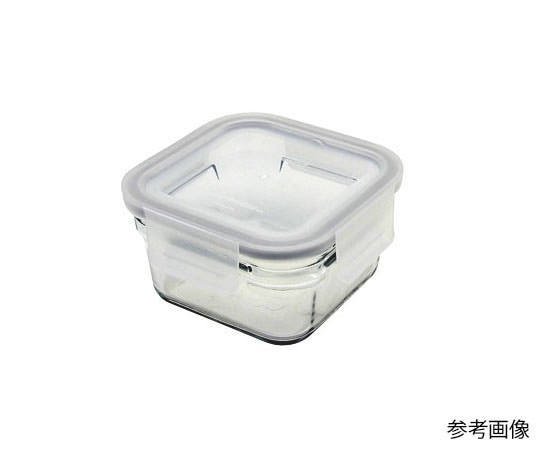 グラスロック 超耐熱ガラス グラスロック/スクエア中(オーブンウェア密閉蓋付)  1個（ご注文単位1個）【直送品】