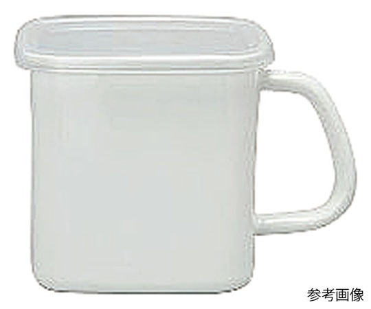 野田琺瑯 White Series持ち手付ストッカー角型 L MSM-12K 1個（ご注文単位1個）【直送品】