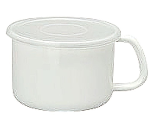 野田琺瑯 White Series持ち手付ストッカー丸型 L MS-14M 1個（ご注文単位1個）【直送品】