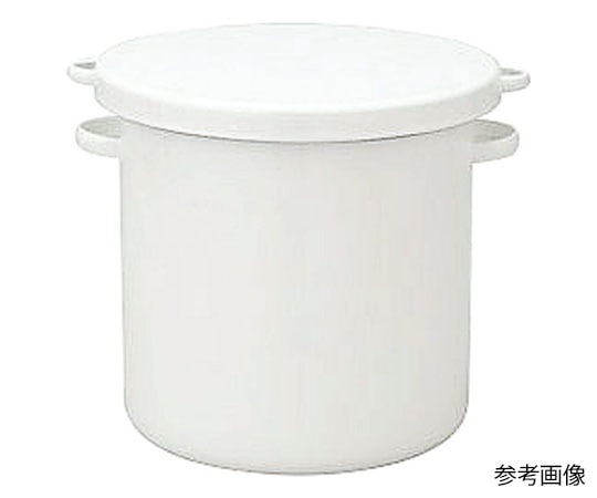 野田琺瑯 White Seriesラウンドストッカー 21cm WRS-21 1個（ご注文単位1個）【直送品】