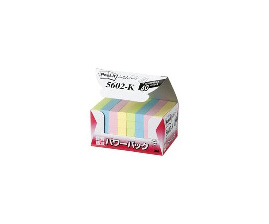 スリーエム Post-it 再生紙経費削減 混色 1箱(100枚×40パッド入) 5602-K 1箱(ご注文単位1箱)【直送品】