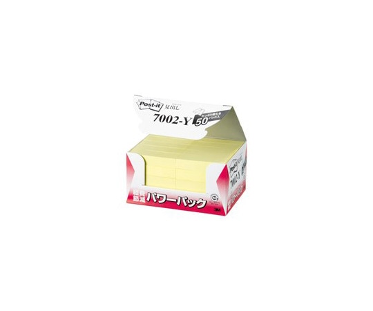 スリーエム Post-it 再生紙経費削減 イエロー 1箱(100枚×50パッド入) 7002-Y 1箱(ご注文単位1箱)【直送品】