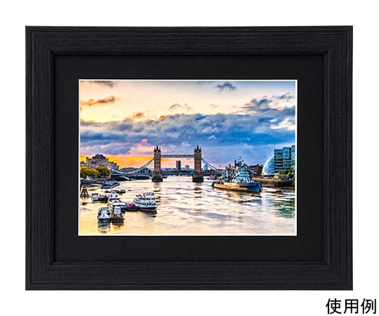 ケンコー・トキナー 木製額縁 コスモス 2L ブラック MCM-2L-BK 1箱(ご注文単位1箱)【直送品】