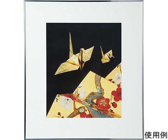 ケンコー・トキナー アルミ額縁 画廊 半切 ガラス入り シルバー AGR-H-SV 1箱(ご注文単位1箱)【直送品】