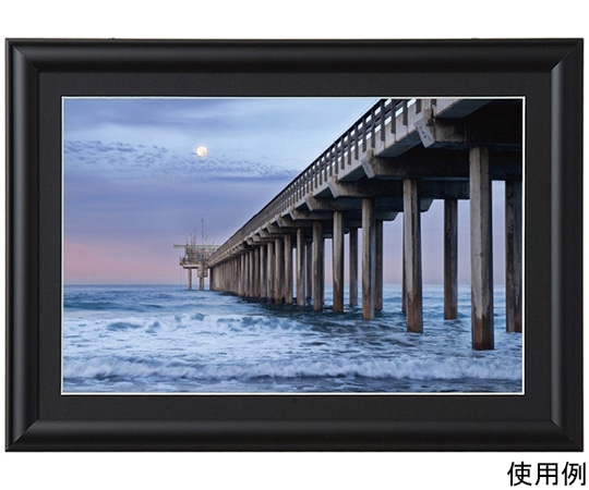 ケンコー・トキナー アルミ額縁 ルックマイルド ワイド六切 ブラック ALM-W6-BK 1箱(ご注文単位1箱)【直送品】