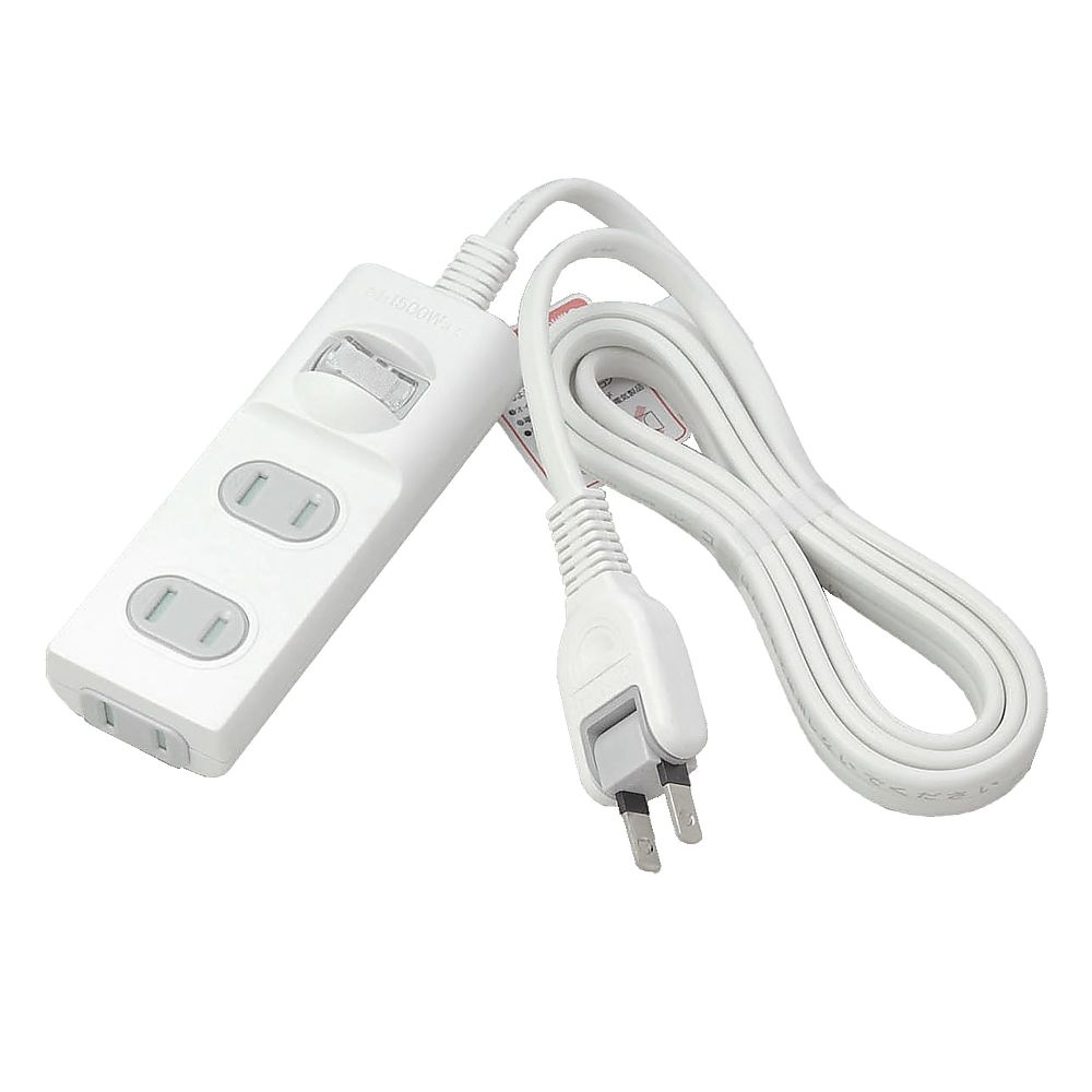 ELPA 1SW扉付タップ3P1m WBS-T3010B(W) 1個(ご注文単位1個)【直送品】