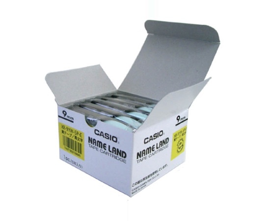 カシオ カシオ ネームランドテープ9mm幅 (黄色地/黒文字) 5本セット XR-9YW-5P-E 1個(ご注文単位1個)【直送品】