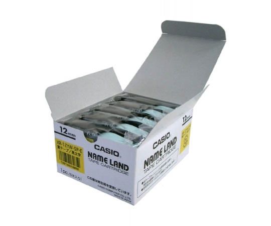 カシオ カシオ ネームランドテープ12mm幅 (黄色地/黒文字) 5本セット XR-12YW-5P-E 1個(ご注文単位1個)【直送品】