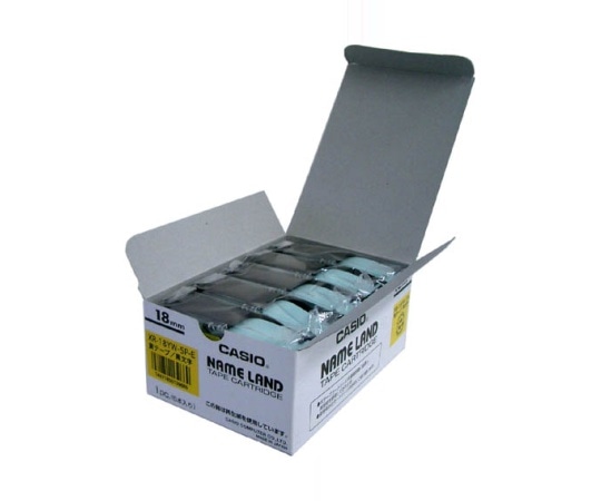 カシオ カシオ ネームランドテープ18mm幅 (黄色地/黒文字) 5本セット XR-18YW-5P-E 1個(ご注文単位1個)【直送品】