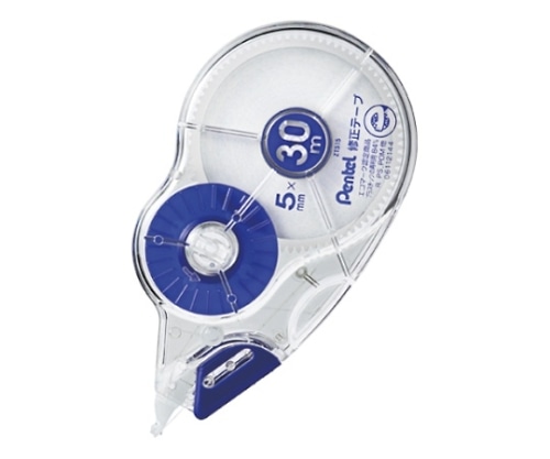 ぺんてる 30m修正テープ[ピタットライン付]5.0mm幅 XZT515-W 1個(ご注文単位1個)【直送品】