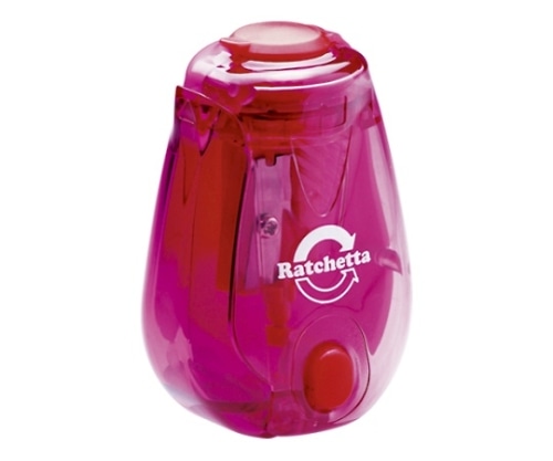 ソニック ラチェッタ ハンディ鉛筆削り お知らせ機能付 ピンク SK-825-P 1個(ご注文単位1個)【直送品】