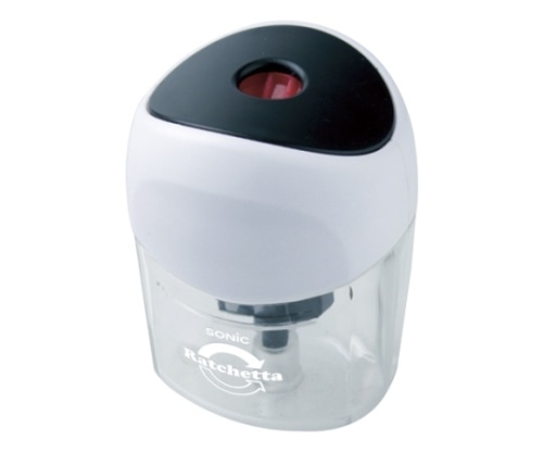 ソニック ラチェッタ ワン ハンディ鉛筆削り ブラック SK-8810-D 1枚(ご注文単位1枚)【直送品】