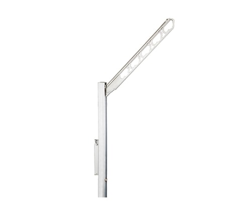 神栄ホームクリエイト 物干金物 バルコニー用 縦収納ポールタイプ シルバー SK-70ASLP-SLC 1個(ご注文単位1個)【直送品】