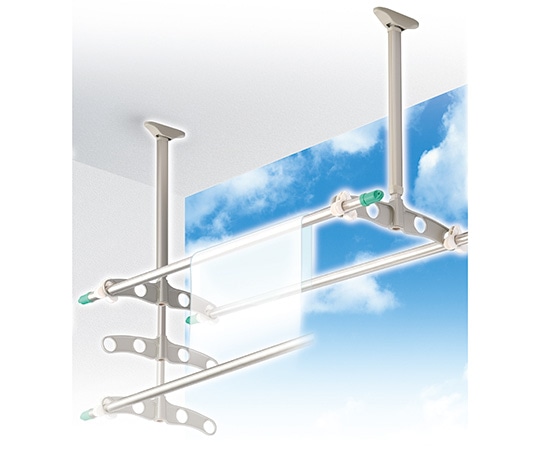 タカラ産業 DRY・WAVE 吊下げ型 可動式物干金物 TD4560 1セット(ご注文単位1セット)【直送品】