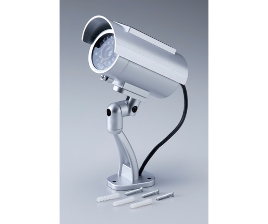 日本緑十字社 ダミー防犯カメラ ソーラー充電式 防雨タイプ ダミーカメラ防雨型3 352073 1台（ご注文単位1台）【直送品】