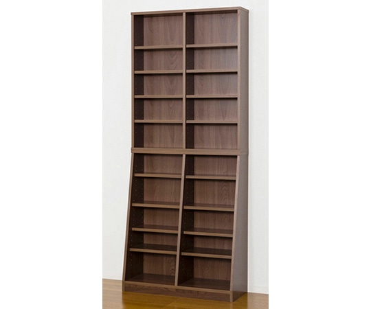 クロシオ 大容量ホームシェルフ W75 ウォールナット 12139 1台（ご注文単位1台）【直送品】