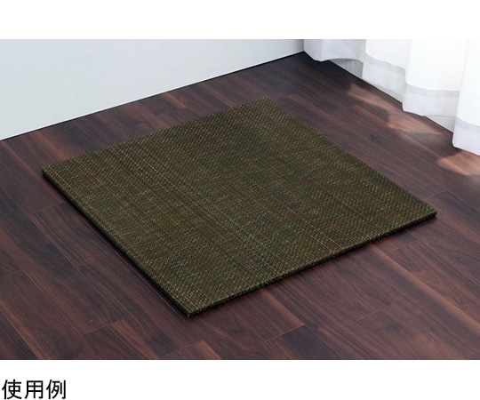 アズワン い草 置き畳 無地調 シンプル モダン シック 縁無し 約70×70×1.5cm 単品 グリーン 1040150120407 1個（ご注文単位1個）【直送品】