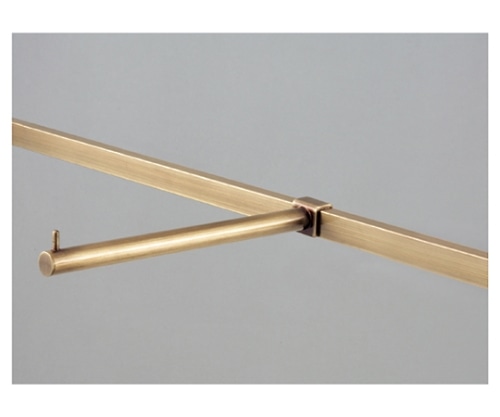 ストア・エキスプレス アンティークゴールド 角バー用フェイスアウトハンガー シングル L25cm 61-44-11-1 1本（ご注文単位1本）【直送品】