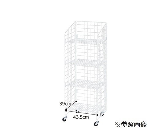 ストア・エキスプレス ネットラック ネット棚展開 H150cm 棚5段展開 W47cm 白 61-436-31-3 1台（ご注文単位1台）【直送品】