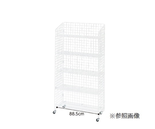 ストア・エキスプレス ネットラック ネット棚展開 H150cm 棚5段展開 W92cm 黒 61-436-33-4 1台（ご注文単位1台）【直送品】