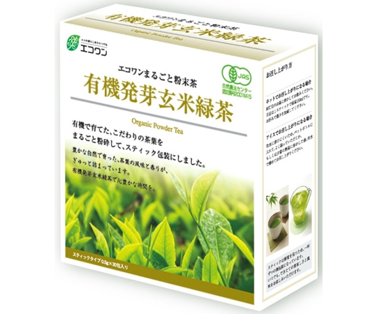 エコワン 有機発芽玄米緑茶(粉末茶) 30包×40箱入  1ケース※軽（ご注文単位1ケース）【直送品】