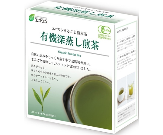 エコワン 有機深蒸し煎茶(粉末茶) 30包×40箱入  1ケース※軽（ご注文単位1ケース）【直送品】