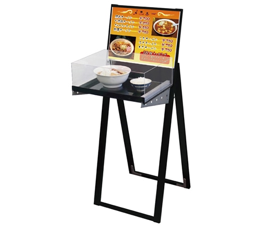 常磐精工 ブラックラックスタンド看板 A3横 ブラック(アクリルボックス付) BRASKA-A3YB 1台（ご注文単位1台）【直送品】