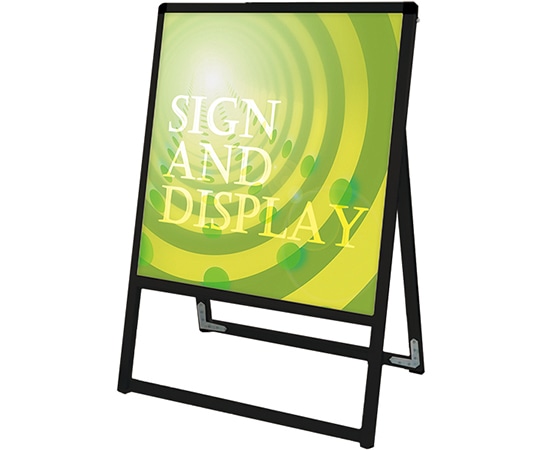 常磐精工 ブラックバリウススタンド看板 アルミ複合板タイプ 450×450 片面 BVASKAP-450X450K 1台（ご注文単位1台）【直送品】