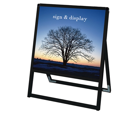 常磐精工 ブラックバリウススタンド看板 アルミ複合板タイプ 600×600 片面 BVASKAP-600X600K 1台（ご注文単位1台）【直送品】