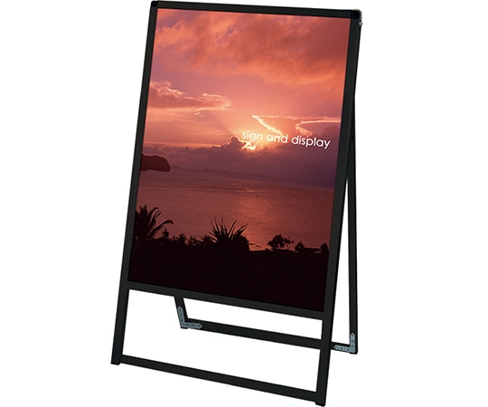 常磐精工 ブラックバリウススタンド看板 アルミ複合板タイプ 600×900 片面 BVASKAP-600X900K 1台（ご注文単位1台）【直送品】