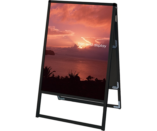 常磐精工 ブラックバリウススタンド看板 アルミ複合板タイプ 600×900 両面 BVASKAP-600X900R 1台（ご注文単位1台）【直送品】