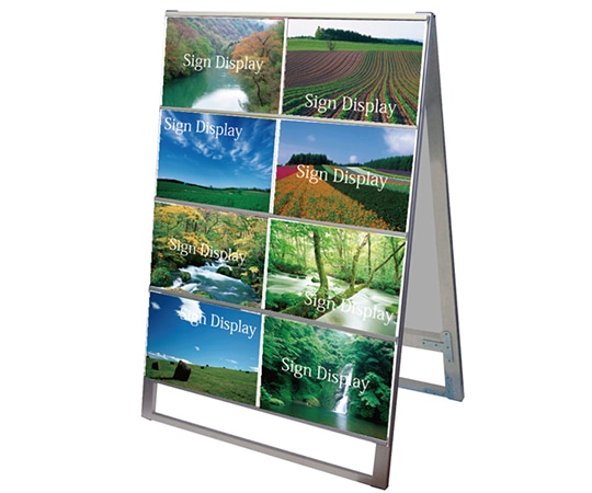 常磐精工 カードケーススタンド看板 A3横 16両面 CCSK-A3Y16R 1台（ご注文単位1台）【直送品】