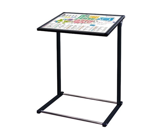 常磐精工 ブラックフロアバリウススタンド N型 アクリルタイプ A2横 BFVANAC-A2Y 1台（ご注文単位1台）【直送品】