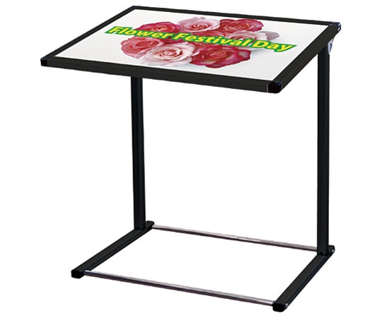 常磐精工 ブラックフロアバリウススタンド N型 アクリルタイプ B2横 BFVANAC-B2Y 1台（ご注文単位1台）【直送品】