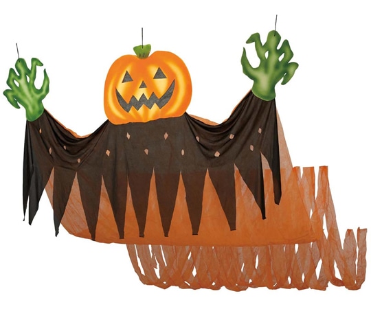 アズワン ハンギングリーパー ハロウィンホラー飾り パンプキン 37-21-2-2 1個（ご注文単位1個）【直送品】