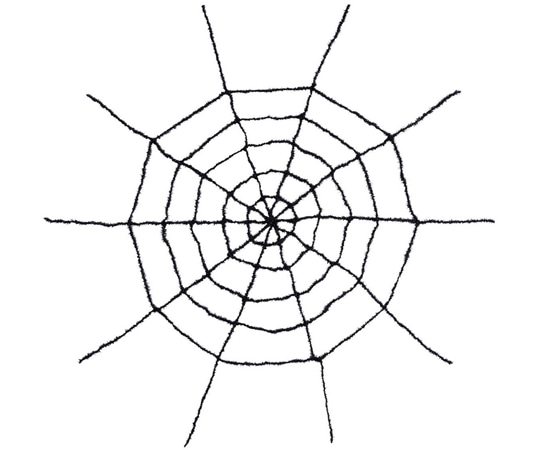 アズワン スパイダーウェブ ブラック ハロウィンホラー飾り 直径180cm 37-22-4-1 1個（ご注文単位1個）【直送品】