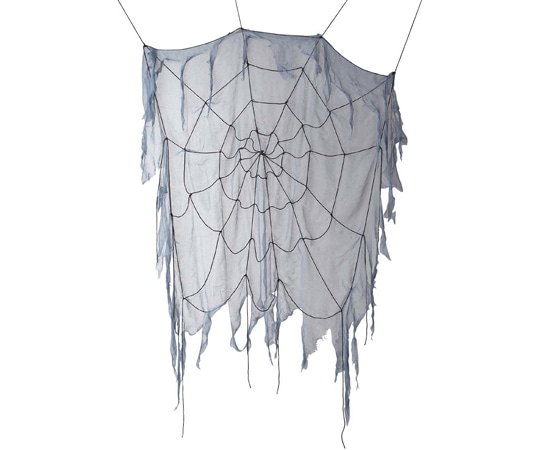 アズワン スパイダーウェブ(蜘蛛の糸)ハロウィンホラー飾り 幅160×高さ160cm 37-22-5-1 1個（ご注文単位1個）【直送品】