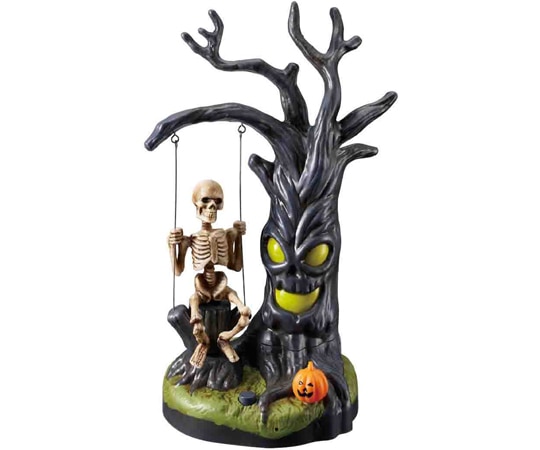 アズワン ムービングブランコガイコツ ハロウィンホラー飾り 37-22-10-1 1個（ご注文単位1個）【直送品】