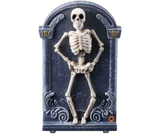 アズワン ムービングおとぼけガイコツ ハロウィンホラー飾り 37-22-11-1 1個（ご注文単位1個）【直送品】