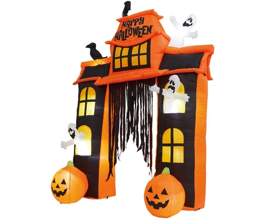 アズワン エアブローアーチ ゴーストゲート ハロウィン 幅200×高さ300cm 37-23-1-1 1個（ご注文単位1個）【直送品】