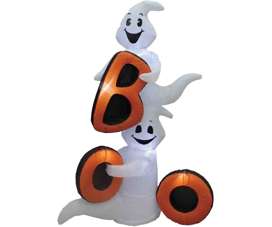 アズワン エアブロードール 2連ゴースト ハロウィン 高さ180cm 37-26-4-1 1個（ご注文単位1個）【直送品】