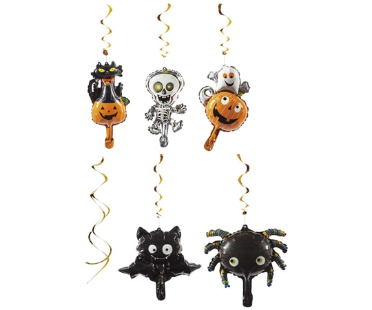 アズワン ハロウィン スパイラルデコレーションバルーンセット 120cm 37-28-1-1 1セット(ご注文単位1セット)【直送品】