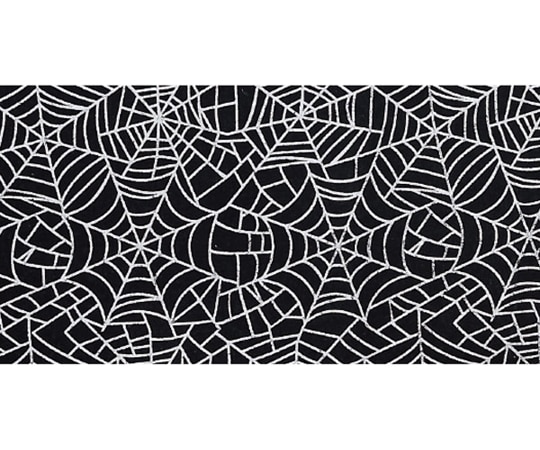 アズワン スパイダークロス 90cm幅×2m 片面 ハロウィン ブラック 37-34-6-1 1個（ご注文単位1個）【直送品】