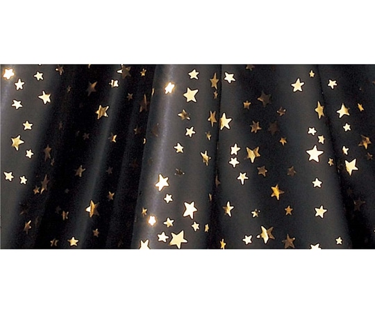 アズワン スターサテンシート 2m 片面 ハロウィンカラー 45cm幅 ブラック 37-34-8-2 1個（ご注文単位1個）【直送品】