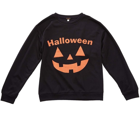 アズワン ハロウィンスウェット スタッフ仮装 ブラック 37-37-10-2 1個（ご注文単位1個）【直送品】