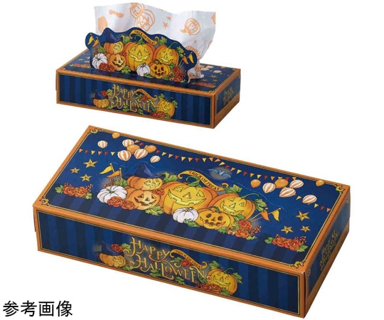 アズワン ハロウィンティッシュ ノベルティ景品 60個 37-44-9-1 1セット(ご注文単位1セット)【直送品】