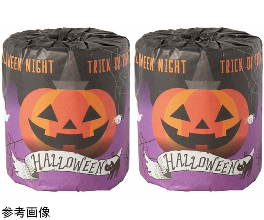 アズワン ハロウィンナイトトイレットペーパー 2P 50セット 37-44-14-1 1ケース(ご注文単位1ケース)【直送品】