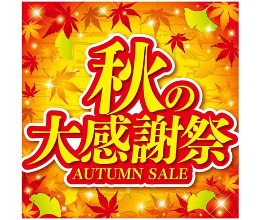 アズワン 秋の大感謝祭 テーマポスター 両面 38×38cm 10枚 37-45-19-1 1セット(ご注文単位1セット)【直送品】