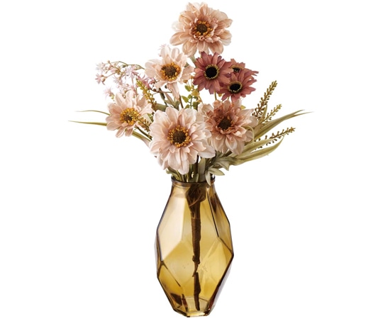 アズワン オータムフラワー造花アレンジ 秋飾り オータムデイジー 37-47-3-1 1個（ご注文単位1個）【直送品】