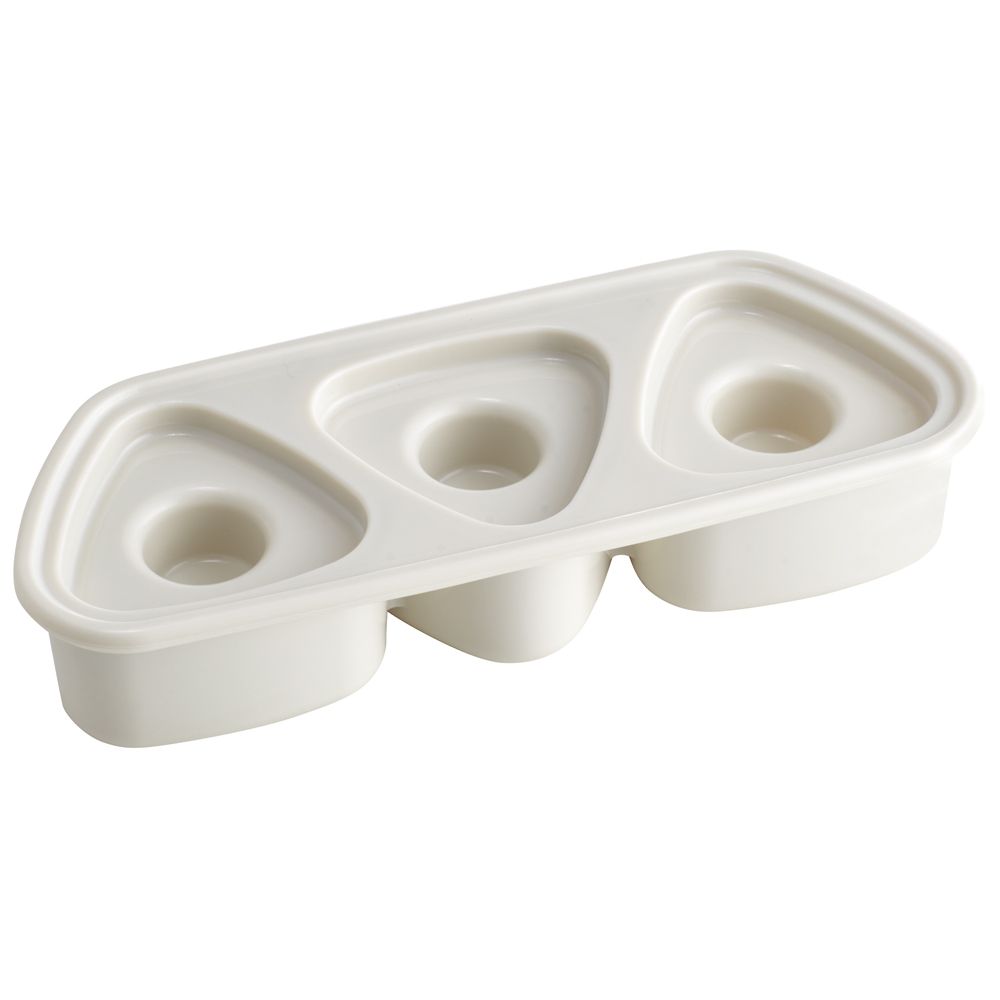 スケーター おにぎり押し型3個 くすみグレー LKON3AG 1個（ご注文単位1個）【直送品】